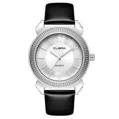 DISU Men Watches Luxury Faux Leather Blue Ray Glass Quartz Analog wristwatch mens unique watch for men relogios masculino