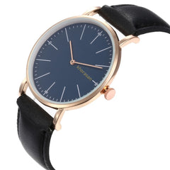 Business Women Watches Bule Dial Ladies Quartz Wristwatch Fashion Leather Strap Simple Clock Work Meeting Zegarki Damskie@50