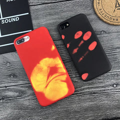 New Hand Thermal Sensor Case For iphone 7 6 6S Plus Fundas Funny Physical thermal discoloration Phone Cases Soft Silicone Cover
