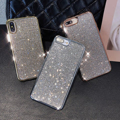 Bling Rhinestone Case For iphone 11 XS Max XR X Case For iphone 6s 6 8 7 plus X 11 Pro Max Cover Fashion Glitter Soft Cases