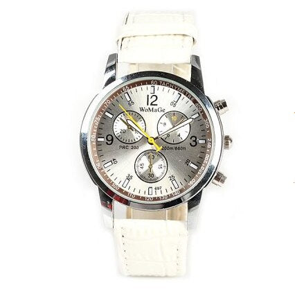 Unisex Men Women Watch Classic Round Metal Dial Leather Strap Watches Analog Quartz Womage Wrist Watch casual relojes gifts