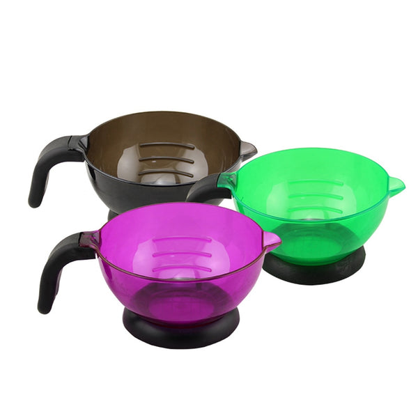 1Pc Salon Hairdressing Hair Dye Plastic Tint coloring Long Handle Mixer Blender /Mixing Cup Blending Bowl Hair Styling Tool