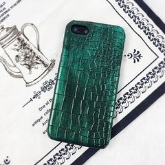Retro Crocodile Snake Leather Phone Case For iPhone X XR XS Max 8 7 6 6s Plus PC Hard Protective Back Cover Couque For iphone 7