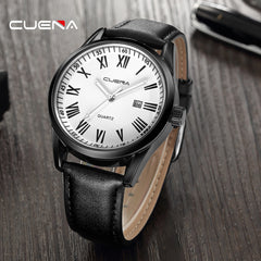 DISU Men's Wrist Watch Leather Military Date Analog Quartz  Business watch man watches mens 2019 relogio masculino