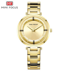 MINIFOCUS Women's Watches Brand Luxury 2019 Fashion Ladies Watch Women Waterproof Rose Gold Quartz Watch Stainless Steel Blue