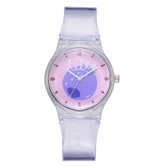 Fresh Simple Fruit Pattern Watch Silicone Transparent Unique Strap Montre Femme Acier Inoxydable Zegarek Damski Clock @50