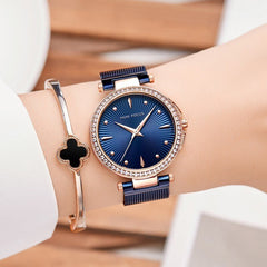 MINIFOCUS Women Watches Gold Waterproof Lady Watch For Woman Watches 2019 Brand Luxury Fashion Casual Ladies Quartz Wristwatch