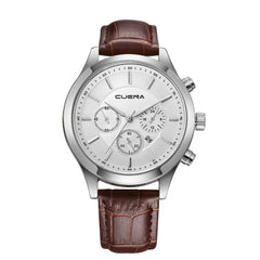 Men's Watch Leather Military Alloy Analog Quartz  Business Date Wristwatch Mens Montre Homme 2019 zegarek meski orologio uomo