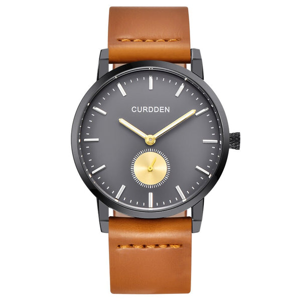 Men's  Wrist Watch Fashion Leather Band Analog Quartz Round Business Watch Man Reloj Hombre 2019 Men Wristwatch Clock