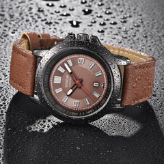 XINEW Man Wrist Watch Quartz Sport Army Military Leather Watch Mens watches mens 2019 men wristwatch clock