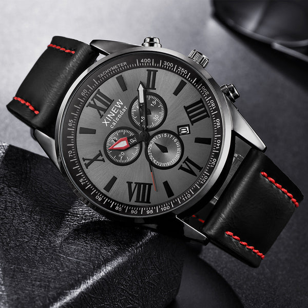 XINEW Men Wristwatch Clock Sports Date Analog Alloy Military Quartz Watch Man Relojes Hombre 2019 erkek kol saati orologio uomo