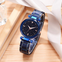 Featured Watches Women Scale Disc Ladies Quartz Wristwatch Simple Luxury Starry Sky Alloy Strap Good Clock Gift Reloj Mujer@50