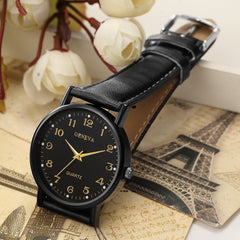 Women Men's Wrist Watch Sport Stainless Steel Case Leather Band Quartz Analog Watch Mens Reloj Hombre 2019 men wristwatch clock