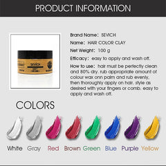 Sevich hair color wax hair dye permanent hair colors cream unisex strong hold grandma grey disposable pastel dynamic hairstyles
