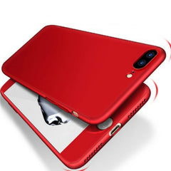 360 Degree Full Cover Anti-fall Phone Case For iPhone 6 6S Plus X Xs Max Xr 7 8 Plus With Tempered Glass Case Hard PC Shell Capa