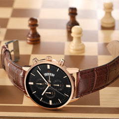 Geneva Women Mens Wristwatch Stainless Steel Leather Analog Alloy Quartz watches man wrist watches day date men watch