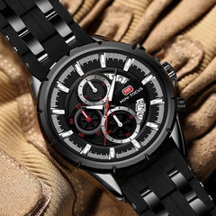 MINIFOCUS 3D unique sports watch Men Luxury Brand military men's watches quartz watches Waterproof Male Clock Luminous Hands