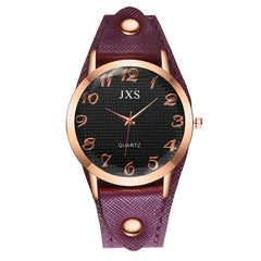 Simple Style Roman Numerals Leather Strap Ladies Watch Temperament Women's Watches Bayan Kol Saaty Fashion Minimalism Clock@50