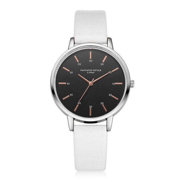 Business Women's Watches Fashion Scale Disc Ladies Quartz Movement Wristwatch Casual Leather Strap  Clock Zegarki Damskie@50