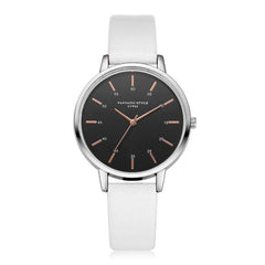 Business Women's Watches Fashion Scale Disc Ladies Quartz Movement Wristwatch Casual Leather Strap  Clock Zegarki Damskie@50