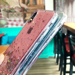 Fashion Glitter Bling Star Phone Cases For iphone 11 Pro MAX XS Max XR X 8 7 6 6SPlus Soft TPU Shining Sequins Transparent Cover