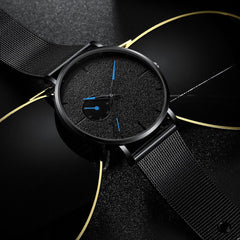 Man Quartz Watches High-end Blue Glass Life Waterproof Distinguished Watch Man Reloj Hombre 2019 Men Wristwatch Clock