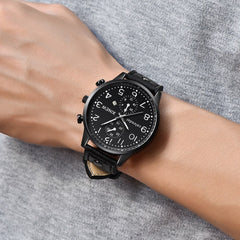 Men Wrist Watches Fashion Sports Date Analog Quartz Leather Stainless Steel Watch Man relojes hombre 2019 montre homme