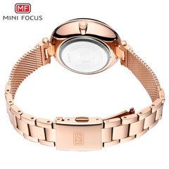 MINI FOCUS New Women Watches Top Brand Luxury 2019 Fashion Waterproof Rose Gold Watch Ladies Stainless Steel Relogio Feminino