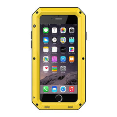 Heavy Duty Protection Doom armor Metal Aluminum phone Case for iPhone 6 6S 7 8 Plus 11 XS Max 5 5S SE Shockproof Dustproof Cover