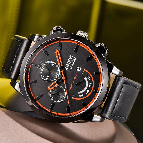 Mens Watches Vintage Classic Waterproof Date Leather Strap Sport Quartz Army Watch Man Reloj Hombre 2019 erkek kol saati