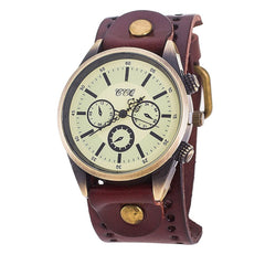 DIUS Men Watch  Casual Quartz Retro Three Big Dial Bracelet watches man vintage men wristwatch clock relogios masculino