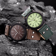 Man Watch Vintage Classic Waterproof Date Leather Strap Sport Quartz Army Wristwatch Mens Reloj Hombre 2019 Men Wristwatch Clock