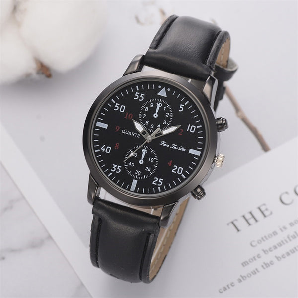 Men's Wrist Watch Fashion Leather Alloy Analog Quartz Business Watch Mens Watches Mens 2019 Men Wristwatch Clock