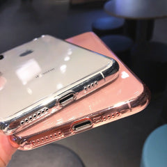Candy Colors Transparent Anti-shock Phone Case For iPhone 11 11 Pro Max 7 8 Plus X XS Max XR 6 6S Ultra Thin Soft TPU Back Cover