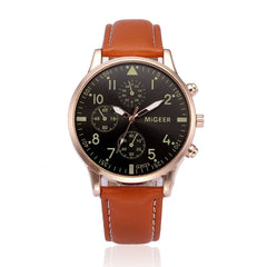 Men Wrist Watch Design Leather Retro Design Leather Band Analog Alloy Quartz Watch Man Reloj Hombre 2019 relogio masculino