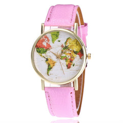 Temperament Fashion map Women's Watches Bayan Kol Saati Bayan Saat Reloj De Mujer Worth Buying Clock Creative And Unique@50