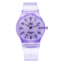 New Women Watches Roman Numeral Dial Ladies Quartz Wristwatch Transparent Jelly Color Silicone Strap Simple Clock Reloj Mujer@50