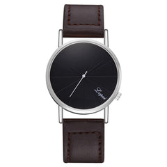 Trend Mens Watch Thin Disc Fashion Quartz Wristwatch Business Leather Strap Classic Male Clock Handsome Relojes Para Hombre@50