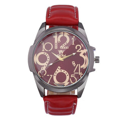 Man Wristwatch Fashion Luxury Business Large Dial Leather Belt Quartz Watch big dial watches for men zegarek meski orologio uomo
