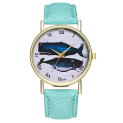 Animal Deep Sea Fish Pattern Women's Watches Casual Watch Simple Stlye Orologio Donna Quartz Wristwatch Clock High Quality @50