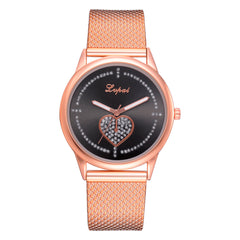 Women's Watches Simple Love Pattern Silicone Strap Ladies Quartz Wristwatch Minimalism Dress Gift Clock Reloj Mujer@50