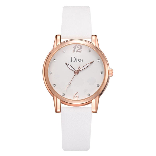 High Quality Women Watches Simple Digital Dial Ladies Fashion Quartz Wristwatch Leather  Strap Clock  Casual Reloj Mujer @50
