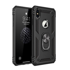 Armor Shockproof Phone Case For iphone X 8 7 6 6s Plus XS MAX XR Car Magnetic Cases Finger Ring Holder Case Cover