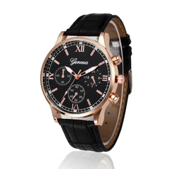 Man Wrist Watch Retro Design Leather Band Analog Alloy Quartz Wristwatch Mens relojes para hombre saat erkekler heren horloge