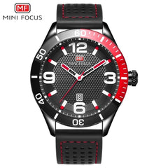 MINIFOCUS Fashion Men Watches 2019 Luxury Brand Leather Band Men's Watch Waterproof Mens Watches Quartz Calendar Date Wristwatch