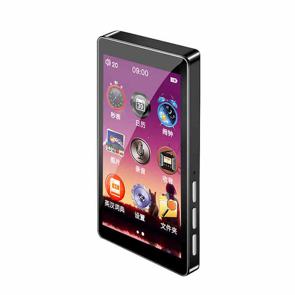 3.0 Inch Touch screen Metal MP3 Player Built-in Speakers Ultra thin 8GB MP3 Music Player Video playback with FM E-book