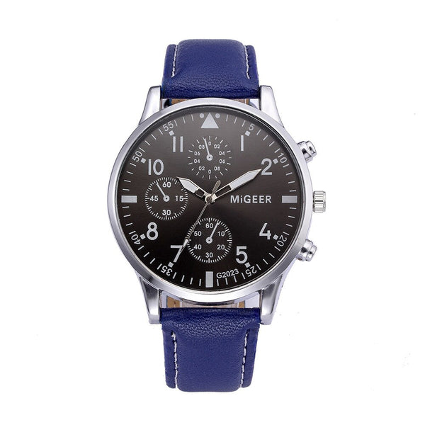 Men Wrist Watch Design Leather Retro Design Leather Band Analog Alloy Quartz Watch Mens Reloj Hombre 2019 Men Wristwatch Clock