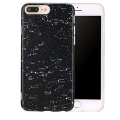 TIKITAKA Sky Constellation Phone Cases For Iphone X 7 7Plus For iphone 6 6s 6Plus 6splus 8 8plus Galaxy Painted Soft TPU Cover