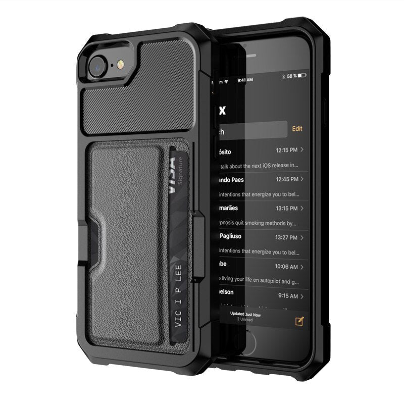 Car magnetic Case for iPhone 11 X XS XR XS Max 6 6S 7 8 Plus Wallet Leather Flip Card Holder Cover Buckle For iPhone 11 Pro Max