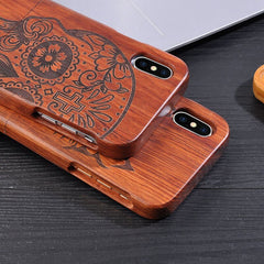 Natural Wood Case For iphone X 8 7 6 6s Plus SE 5 5s Samsung Galaxy Note 8 S6 S7edge S8 S9Plus Cover Retro Embossed Wooden Coque